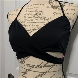 VS Pink wrap swim top